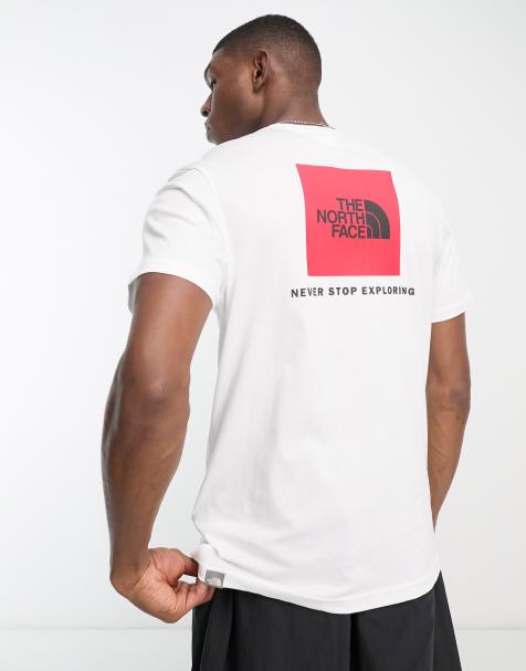 Mens white north face t outlet shirt