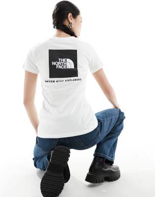 The North Face The North Face Redbox back print t-shirt in white