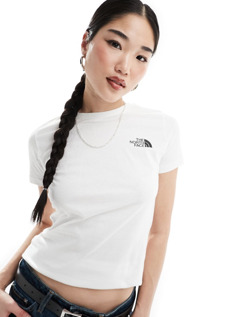 The North Face Redbox back print t-shirt in white