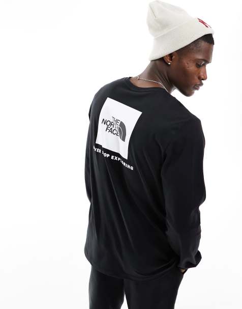 The North Face redbox backprint long sleeve t-shirt in black - view 1