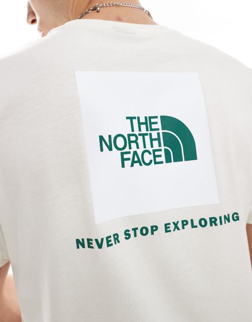 The North Face Redbox backprint t-shirt in off white, 3 of 4