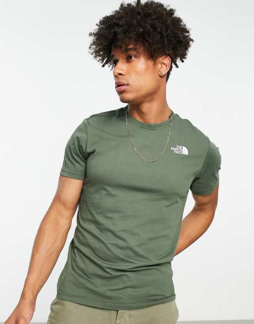 North face mens t shirt slim fit sale