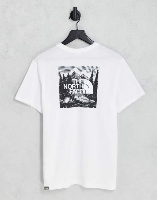 The North Face - Redbox Celebration - T-shirt bianca con stampa sul retro