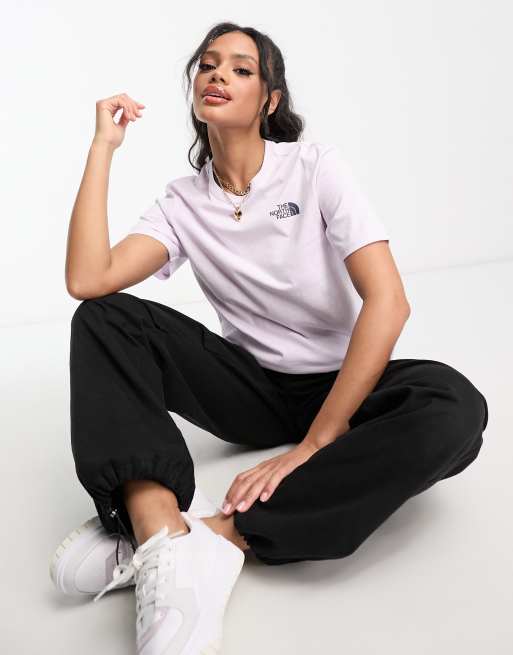 The North Face – Redbox Celebration – T-Shirt in Flieder mit Rückenprint, exklusiv bei ASOS