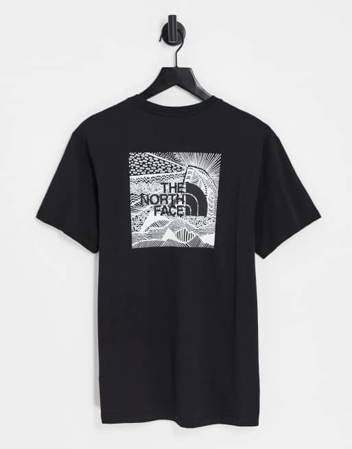 The North Face – Redbox Celebration – T-Shirt in Schwarz mit Rückenprint