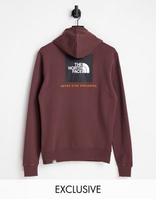 north face brown hoodie