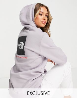 The North Face Redbox hoodie in grey Exclusive at ASOS