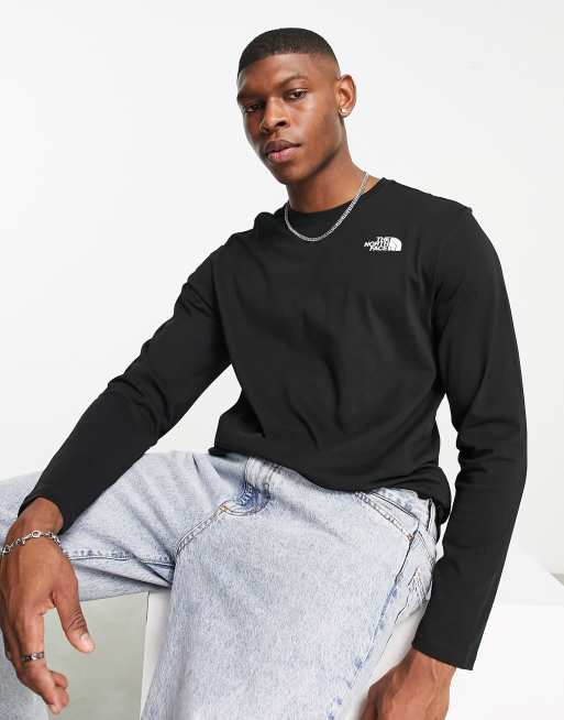 North face long sleeve black online