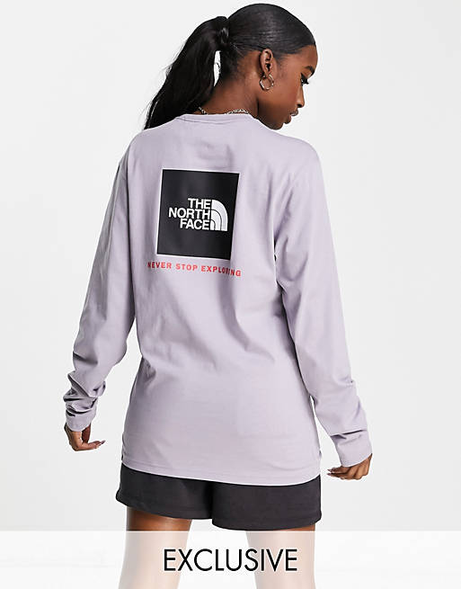 Women The North Face Redbox long sleeve t-shirt in grey Exclusive at  