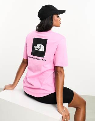 North face t shirt on sale pink