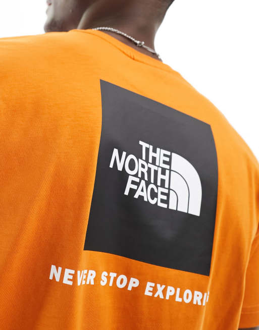 The North Face – Redbox – T-Shirt in Rostorange mit Rückenprint, 2 von 4