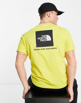 The North Face Redbox t-shirt in yellow