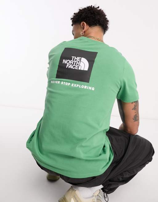 The North Face - Redbox - T-shirt met print op de achterkant in groen