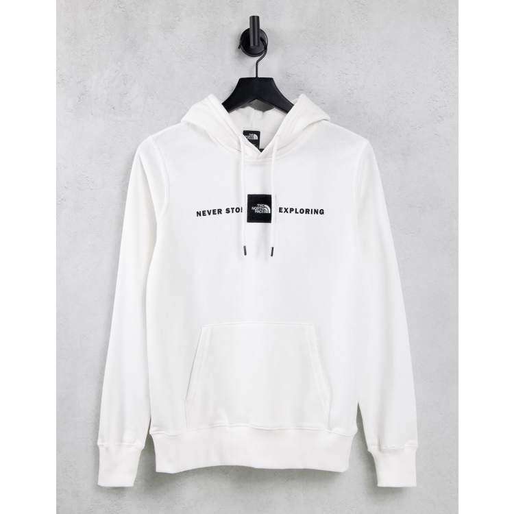 White and red north best sale face hoodie