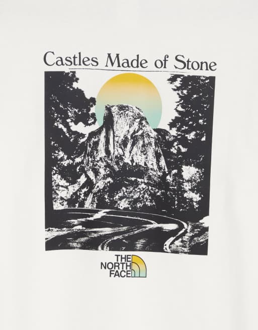 The North Face - Regrind - T-shirt imprimé au dos - Blanc cassé, 2 de 4