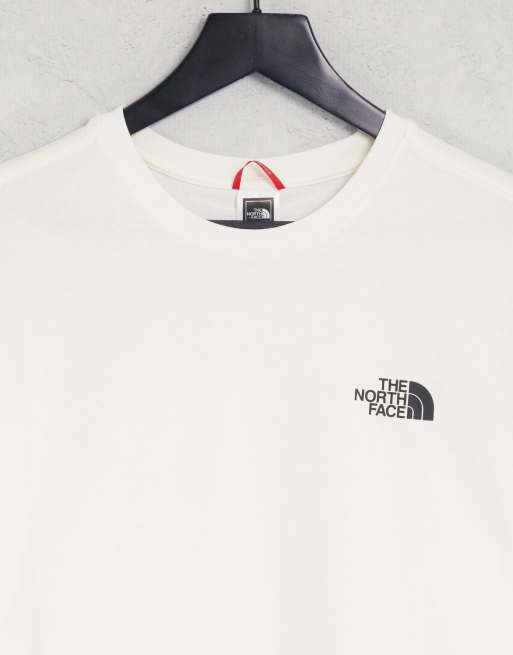 The North Face - Regrind - T-shirt imprimé au dos - Blanc cassé, 3 de 4