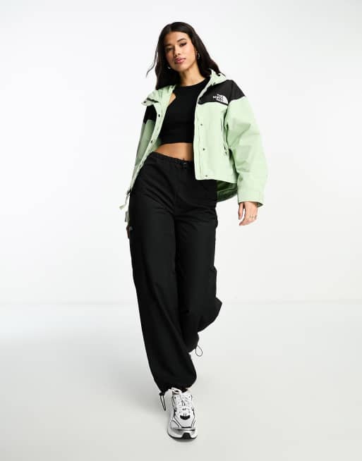 The North Face - Reign On - Giacca impermeabile verde salvia e nera