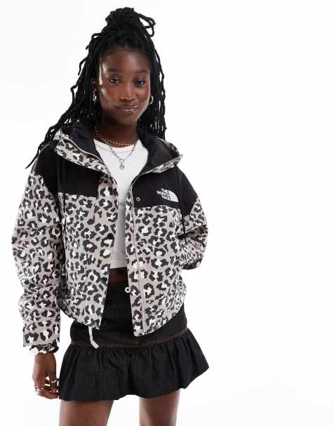 The North Face – Reign On – Grå, leopardmönstrad, vattentät jacka – Endast hos ASOS - view 1