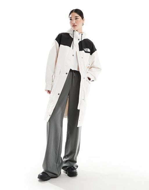 The North Face - Reign On - Hvid og sort parkajakke med logo, 4 af 4