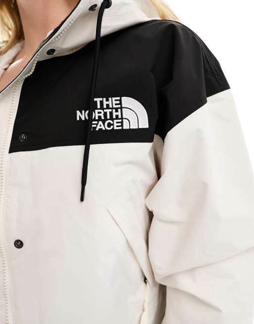The North Face – Reign On – Jacke in Weiß und Schwarz mit Logo ASOS