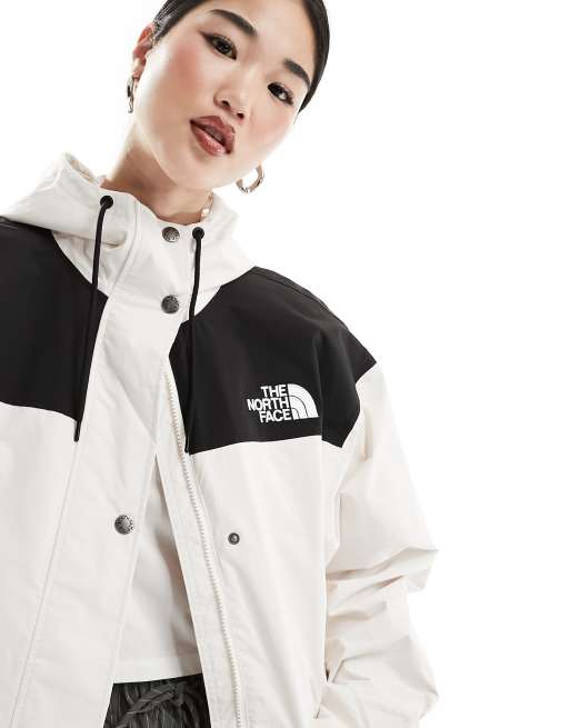 The North Face Reign On Parka à logo Blanc et noir ASOS