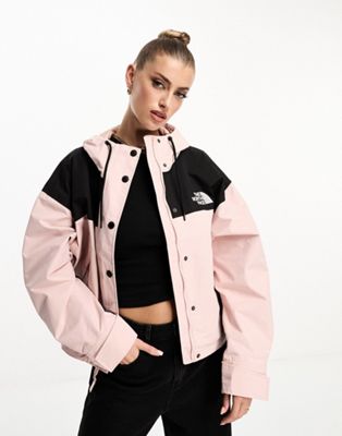 The North Face Reign On waterproof jacket in pink and black - ASOS Price Checker