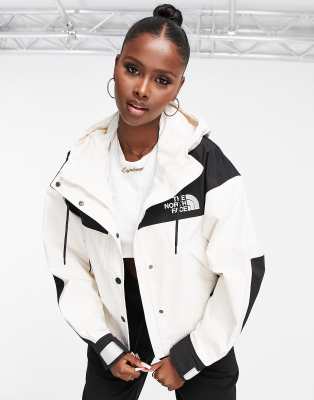 White north face store jacket womens