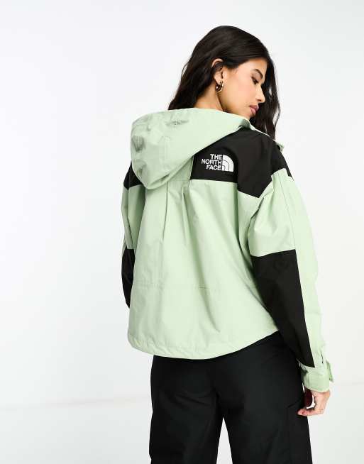 The North Face Reign On waterproof jacket in sage green and black