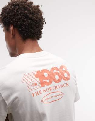 Relaxed-Fit-T-Shirt in Wollweiß mit „Track"-Rückenprint Weiß 2XL