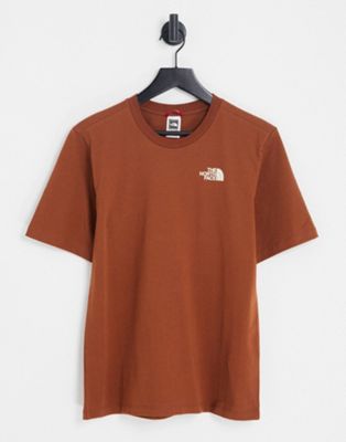 The North Face Relaxed Simple Dome t-shirt in brown Exclusive at ASOS | ASOS