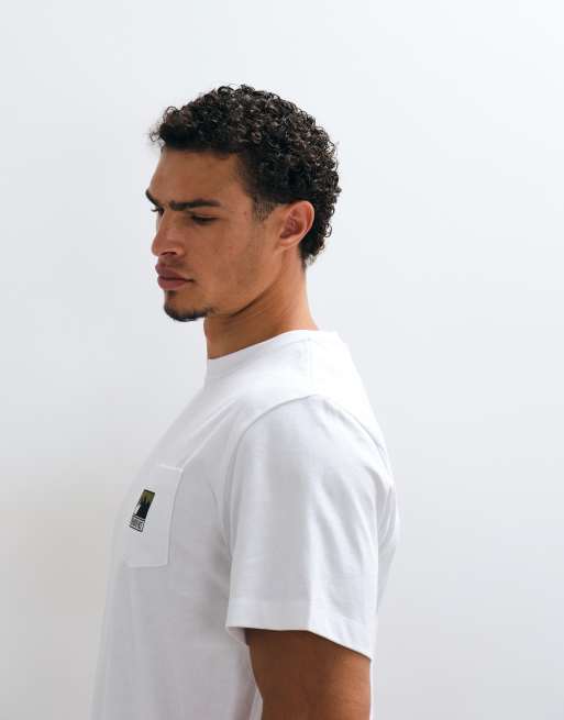 The North Face relaxed T-shirt met Mountain-logo in wit, 5 van 5