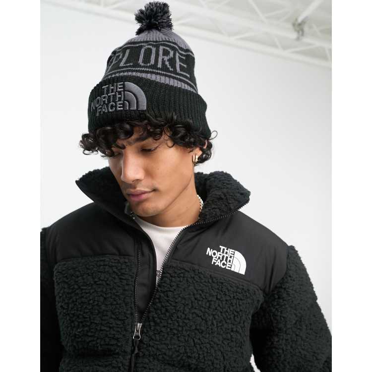 Men's vintage the north face waffle knit discount fleece