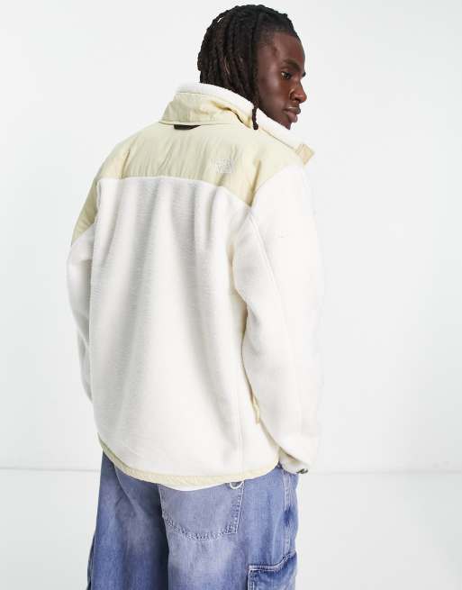 The North Face Extreme Pile 1/2 zip pullover jacket in off white