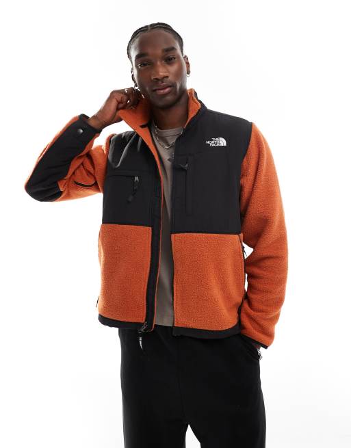 The North Face Retro Denali heavyweight fleece jacket in copper ASOS