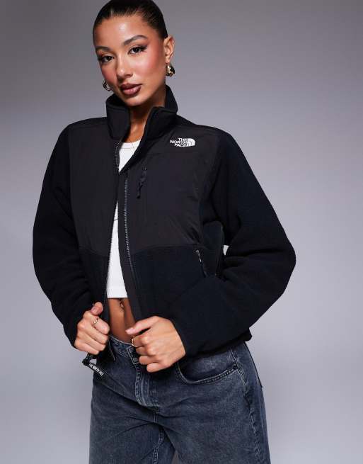 The North Face Retro Denali heavyweight polar fleece jacket in black ASOS