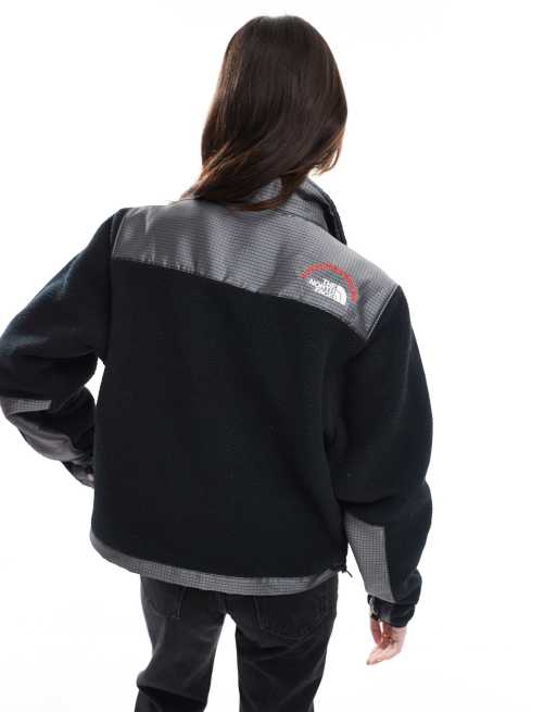 The North Face Retro Denali heavyweight polar fleece jacket in grey, 4 of 4
