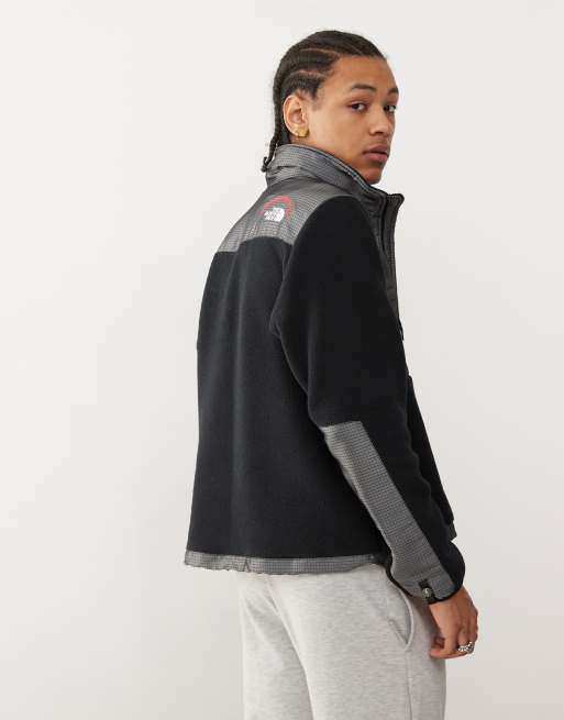 The North Face Retro Denali heavyweight ripstop fleece jacket in grey, 4 of 4