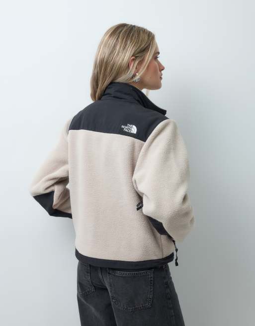The North Face Retro Denali jacket in taupe and black, 4 of 4