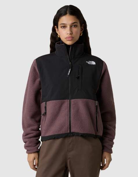 The North Face Retro denali jacket in tawny quartz/tnf black