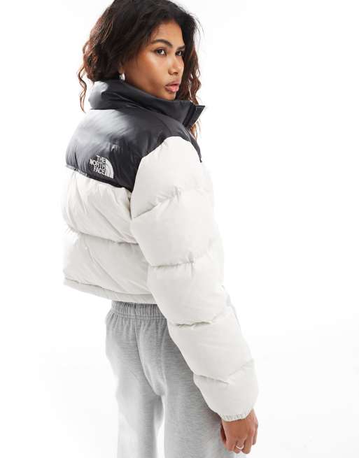 Face Doudoune Blanche Femme Veste North Face Blanche Vestes Casual - Main Image