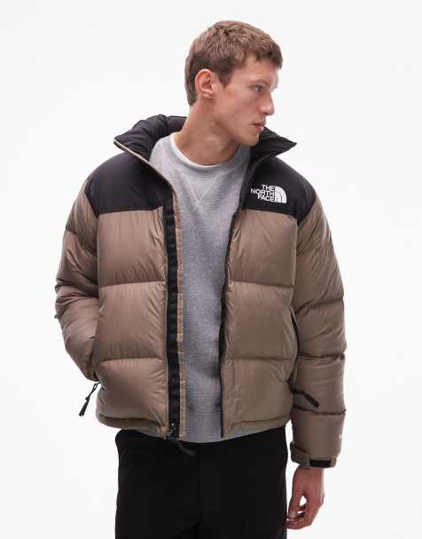 The North Face Retro Nuptse down puffer jacket in light brown - view 1