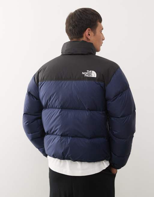 The North Face Retro Nuptse down puffer jacket in navy | ASOS