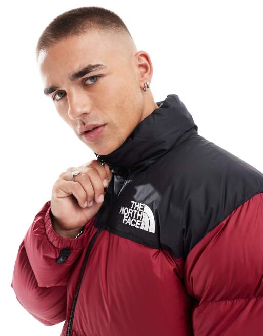 The North Face - Retro Nuptse - Gewatteerd jack in bordeauxrood en zwart, 4 van 4