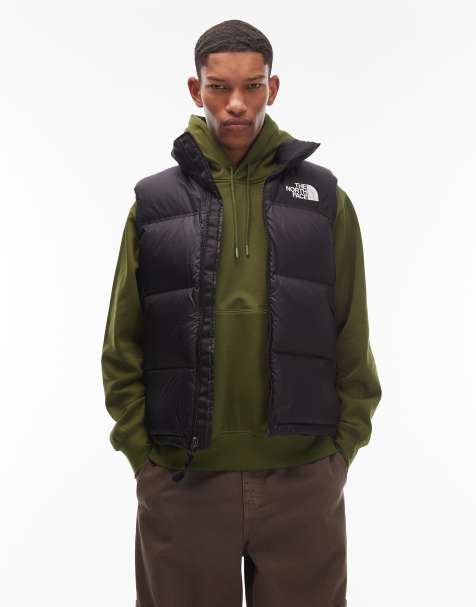 The North Face - Retro Nuptse - Gewatteerde bodywarmer in zwart - view 1