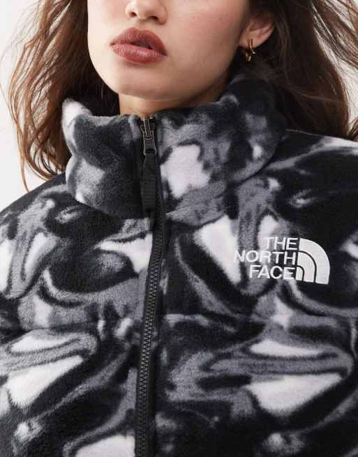 The North Face Grey Geometric Print Puffer Coat hotsell Women’s S