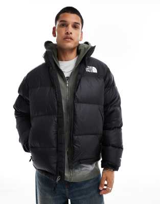 The North Face Retro Nuptse puffer jacket in black φωτογραφία