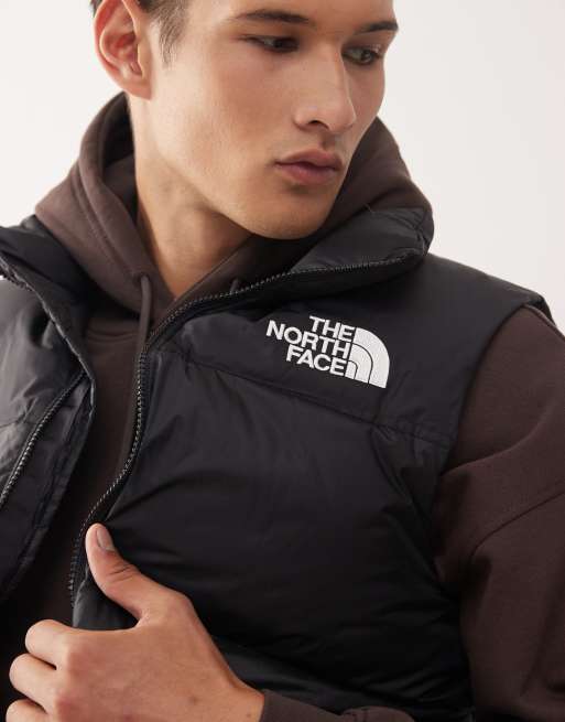 The North Face – Retro Nuptse – Svart pufferväst med dun, 5 av 5