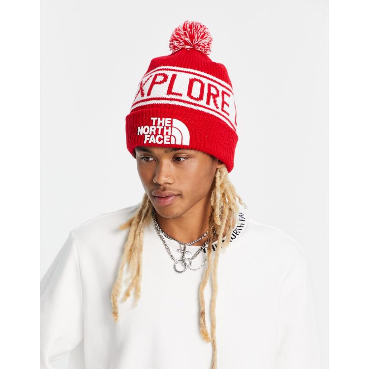 Red north best sale face hat