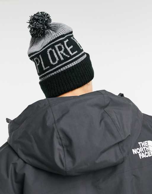 The North Face – Retro TNF – Czarna czapka beanie z pomponem, 2 z 4