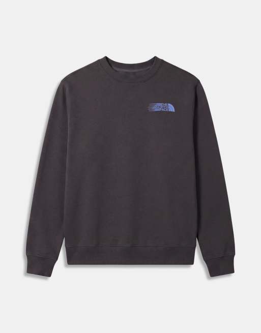 The North Face Retro trail relaxed crew neck sweatshirt in grey, 6 of 9